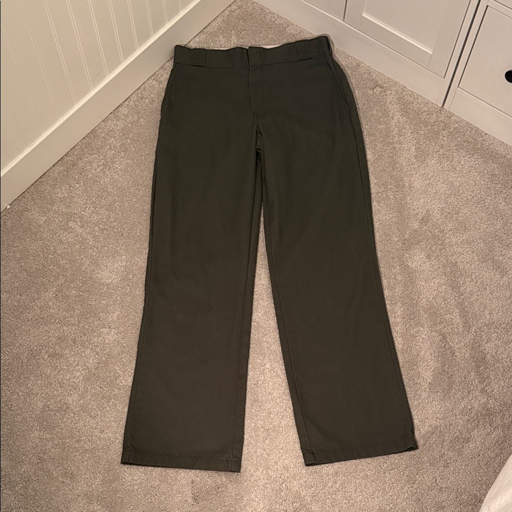Dark Green Work Pants